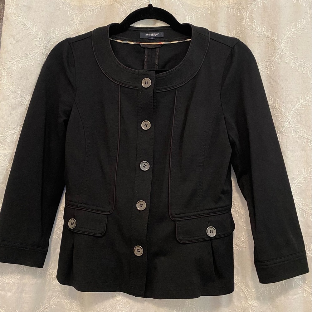 Burberry Button Down Cropped Blazer - image 1
